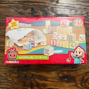 Wooden ABC 123 Blocks - Multicolor